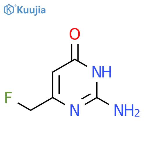 4(3H)-Pyrimidinone,2-amino-6-(fluoromethyl)- structure