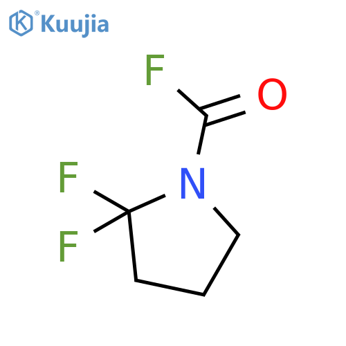 1-Pyrrolidinecarbonylfluoride, 2,2-difluoro- structure
