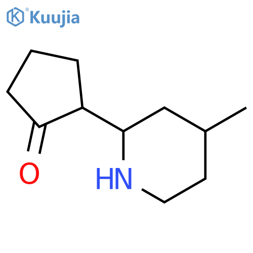 2-(4-Methylpiperidin-2-yl)cyclopentan-1-one structure