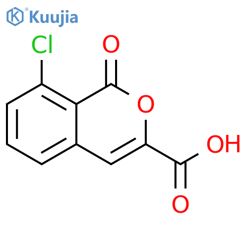 1H-2-Benzopyran-3-carboxylic acid, 8-chloro-1-oxo- structure
