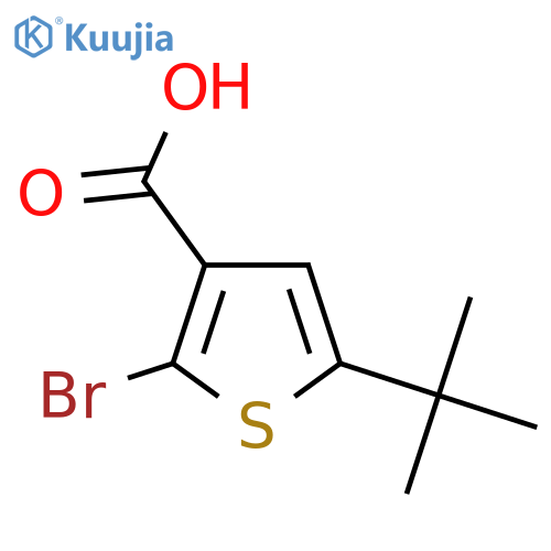 2-Bromo-5-(tert-butyl)thiophene-3-carboxylic acid structure