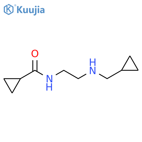 N-{2-(cyclopropylmethyl)aminoethyl}cyclopropanecarboxamide structure