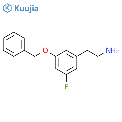 Benzeneethanamine, 3-fluoro-5-(phenylmethoxy)- structure