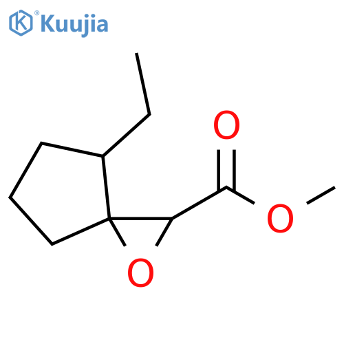 1-Oxaspiro[2.4]heptane-2-carboxylic acid, 4-ethyl-, methyl ester structure