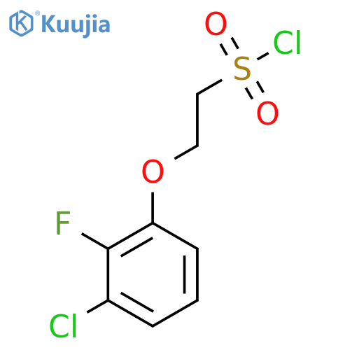 2-(3-chloro-2-fluorophenoxy)ethane-1-sulfonyl chloride structure
