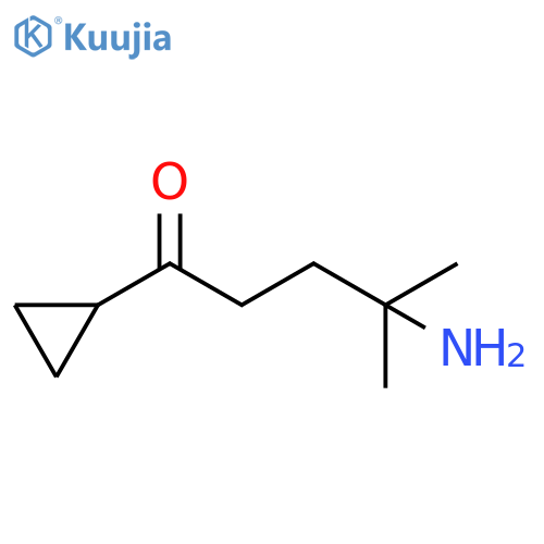 1-Pentanone, 4-amino-1-cyclopropyl-4-methyl- structure