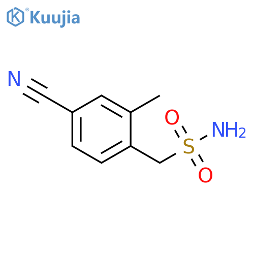 (4-cyano-2-methylphenyl)methanesulfonamide structure
