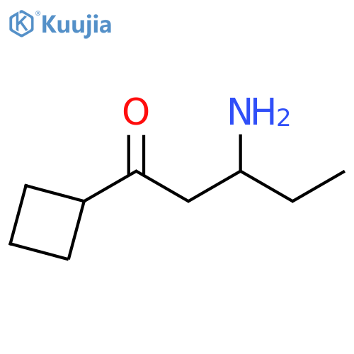 1-Pentanone, 3-amino-1-cyclobutyl- structure