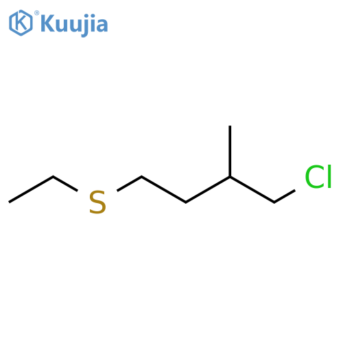 Butane, 1-chloro-4-(ethylthio)-2-methyl- structure