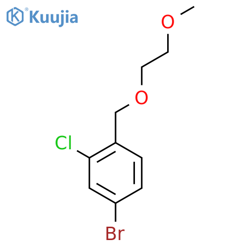 4-Bromo-2-chloro-1-((2-methoxyethoxy)methyl)benzene structure