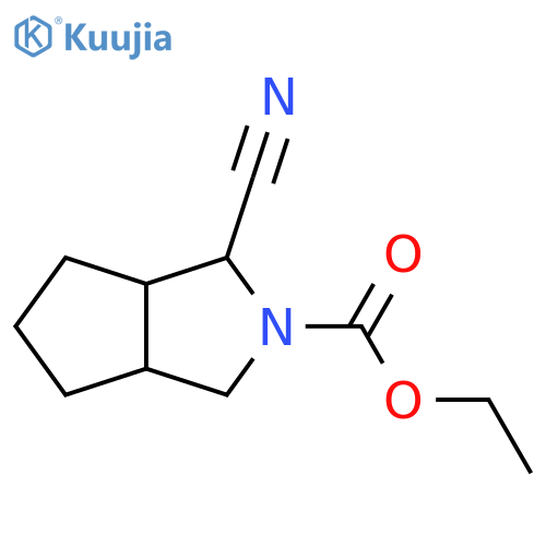 ethyl 1-cyano-octahydrocyclopentacpyrrole-2-carboxylate structure