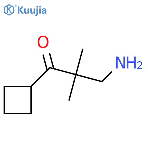 3-Amino-1-cyclobutyl-2,2-dimethylpropan-1-one structure
