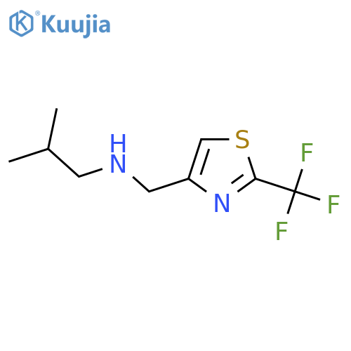 (2-Methylpropyl)({[2-(trifluoromethyl)-1,3-thiazol-4-yl]methyl})amine structure