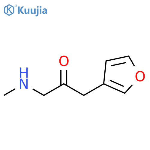 2-Propanone, 1-(3-furanyl)-3-(methylamino)- structure