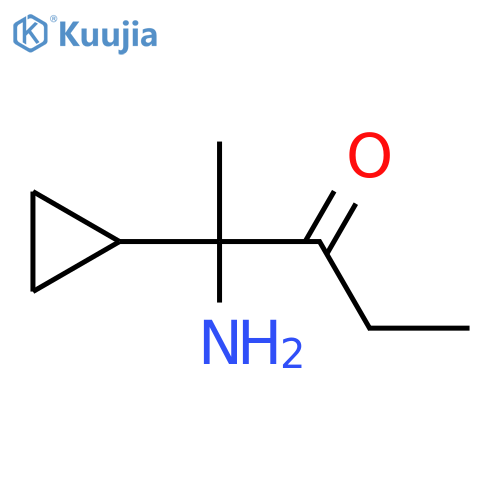 2-Amino-2-cyclopropylpentan-3-one structure