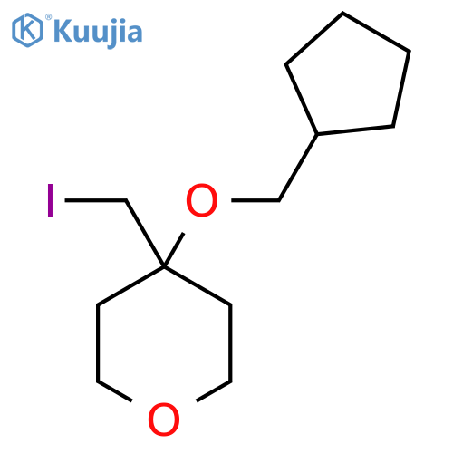 4-(cyclopentylmethoxy)-4-(iodomethyl)oxane structure