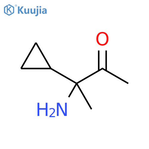 2-Butanone, 3-amino-3-cyclopropyl- structure