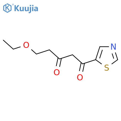 5-ethoxy-1-(1,3-thiazol-5-yl)pentane-1,3-dione structure