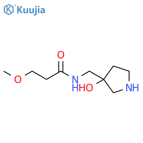 Propanamide, N-[(3-hydroxy-3-pyrrolidinyl)methyl]-3-methoxy- structure