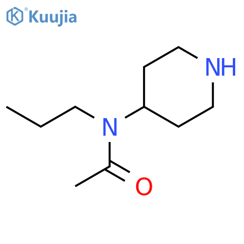 Acetamide, N-4-piperidinyl-N-propyl- structure