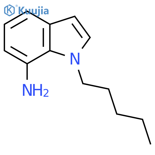 1-pentyl-1H-indol-7-amine structure