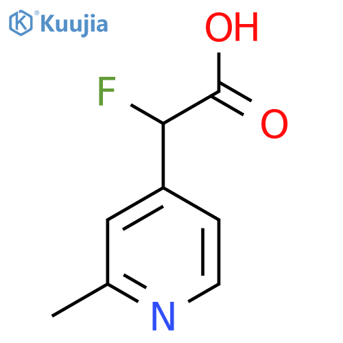2-Fluoro-2-(2-methylpyridin-4-yl)acetic acid structure