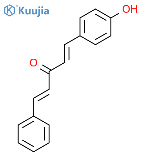 1-(4-Hydroxyphenyl)-5-phenylpenta-1,4-dien-3-one structure