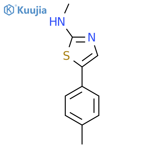 N-Methyl-5-(p-tolyl)thiaZol-2-amine structure
