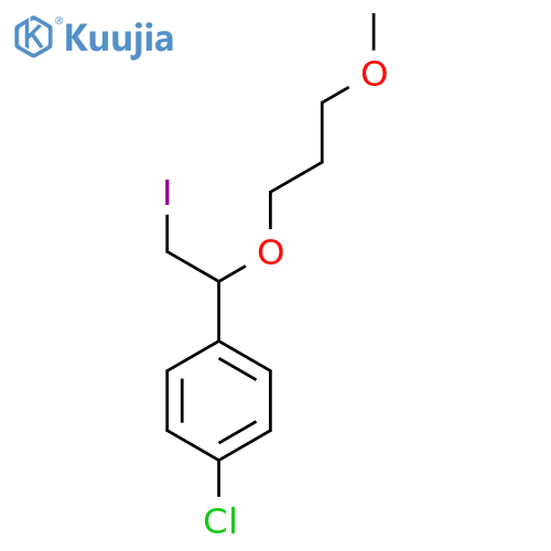 1-chloro-4-2-iodo-1-(3-methoxypropoxy)ethylbenzene structure