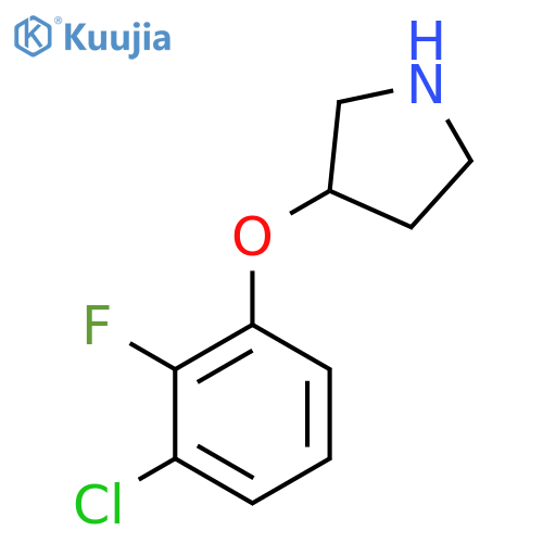 3-(3-chloro-2-fluorophenoxy)pyrrolidine structure