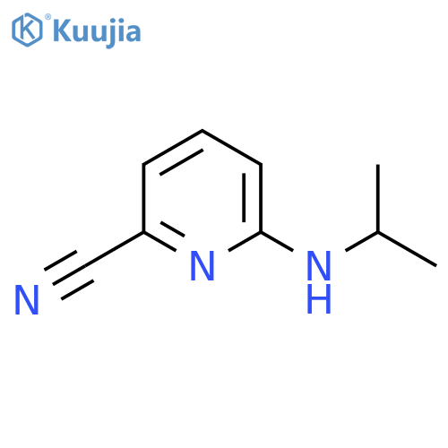 6-[(propan-2-yl)amino]pyridine-2-carbonitrile structure