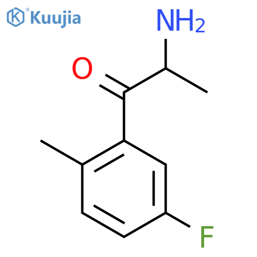 2-amino-1-(5-fluoro-2-methylphenyl)propan-1-one structure