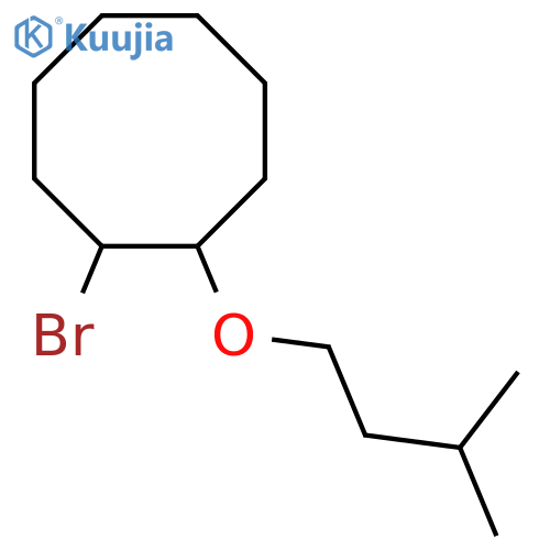 1-bromo-2-(3-methylbutoxy)cyclooctane structure