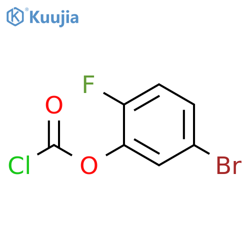 5-bromo-2-fluorophenyl chloroformate structure