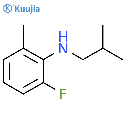 2-fluoro-6-methyl-N-(2-methylpropyl)aniline structure