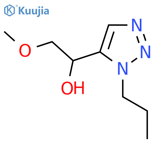 2-methoxy-1-(1-propyl-1H-1,2,3-triazol-5-yl)ethan-1-ol structure