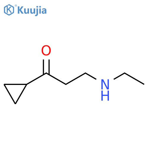 1-Propanone, 1-cyclopropyl-3-(ethylamino)- structure