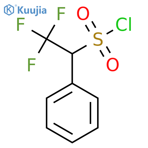 2,2,2-Trifluoro-1-phenylethane-1-sulfonyl chloride structure