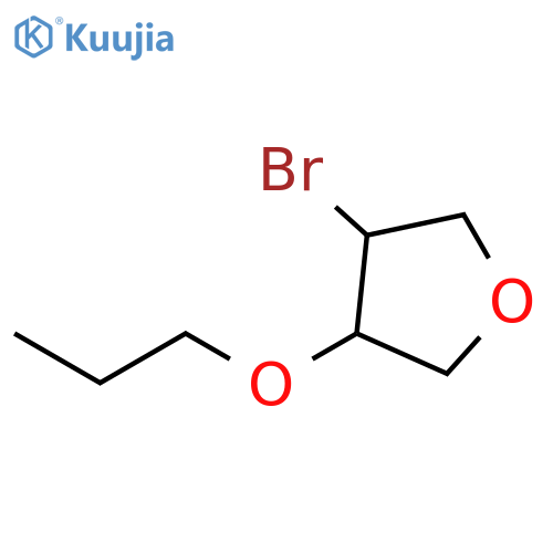 3-bromo-4-propoxyoxolane structure
