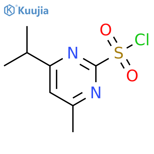 4-methyl-6-(propan-2-yl)pyrimidine-2-sulfonyl chloride structure