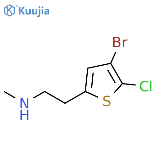 2-(4-bromo-5-chlorothiophen-2-yl)ethyl(methyl)amine structure