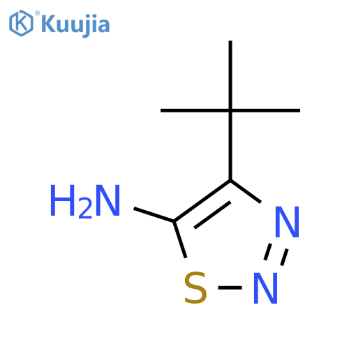4-tert-butyl-1,2,3-thiadiazol-5-amine structure
