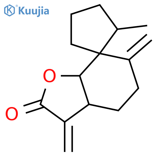 Spiro[benzofuran-7(4H),1'-cyclopentan]-2(3H)-one,tetrahydro-2'-methyl-3,6-bis(methylene)-, (1'R,2'S,3aR,7aS)- (9CI) structure
