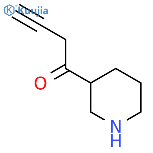 1-(Piperidin-3-yl)but-3-yn-1-one structure