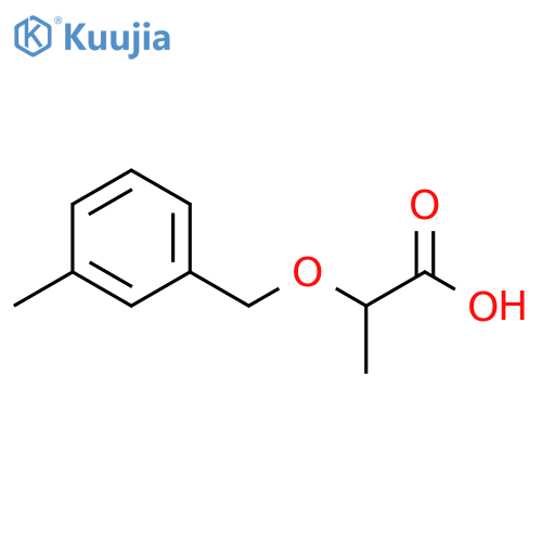 2-(3-methylphenyl)methoxypropanoic Acid structure