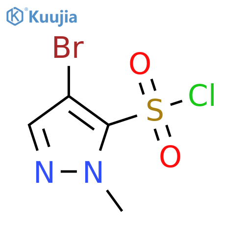 4-bromo-1-methyl-1H-pyrazole-5-sulfonyl chloride structure