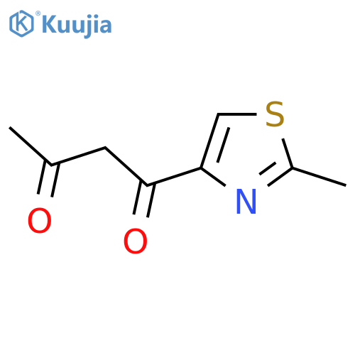 1-(2-Methyl-1,3-thiazol-4-yl)butane-1,3-dione structure