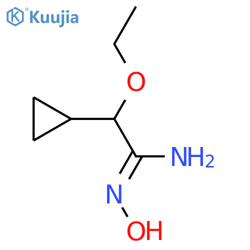2-Cyclopropyl-2-ethoxy-N'-hydroxyethanimidamide structure