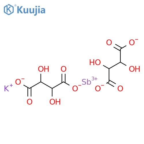 Potassium Antimony Tartrate structure
