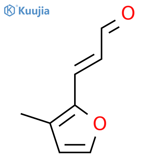 3-(3-methylfuran-2-yl)prop-2-enal structure